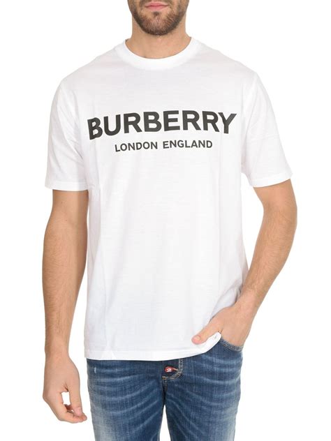 mens burberry white t shirt|Burberry men's shirts on sale.